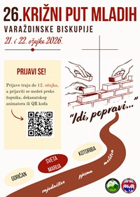 Otvorene prijave za 26. Križni put mladih Varaždinske biskupije